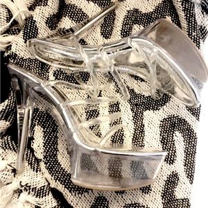 EXOTIC PLEASER CLEAR HEELS